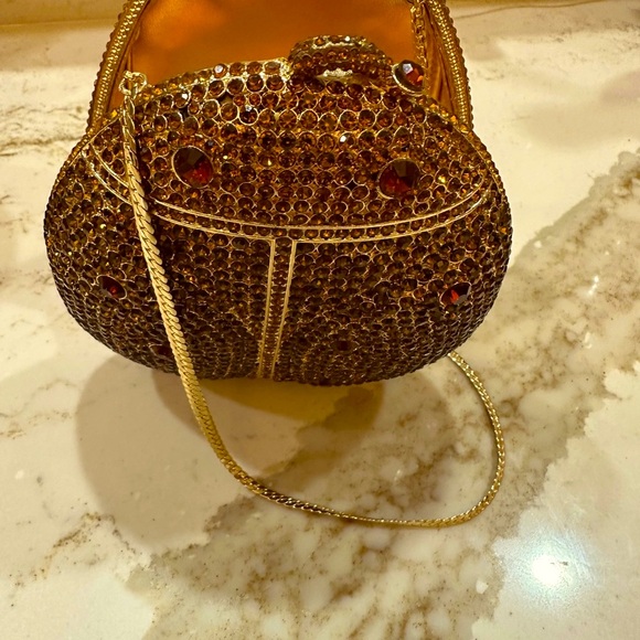 Swarovski Elements Sparkling Gold & Ruby Red Ladybug! Was $199 - now $159!! - Picture 9 of 9